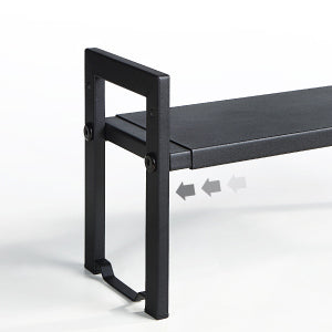 サニーポイント 伸縮式 キッチンラック収納棚 シンク上・下整理［幅38.3〜61奥行13高さ18.5cm］