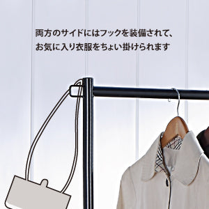 サニーポイント 軽量型 ハンガーラック 頑丈 コンパクト 簡単