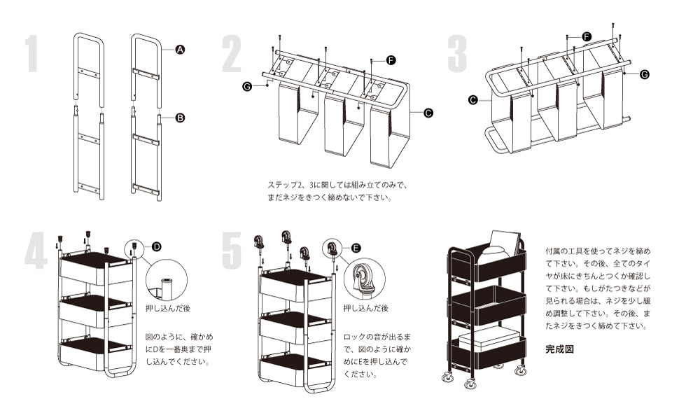 サニーポイント miniキッチンワゴン 隙間収納 コンパクト キャスター付き 3段ラック［幅39*奥行20*高さ67cm］